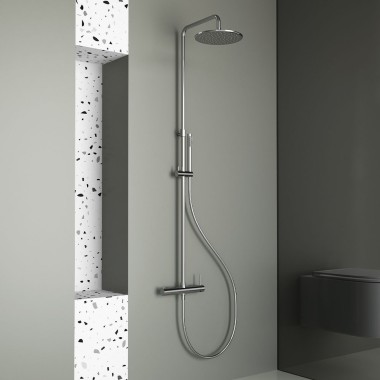 ORABELLA STEEL 316, ΒΕΡΓΑ ΝΤΟΥΣ ΜΕ ΣΤΡΟΓΓΥΛΗ ΚΕΦΑΛΗ, INOX, 10492