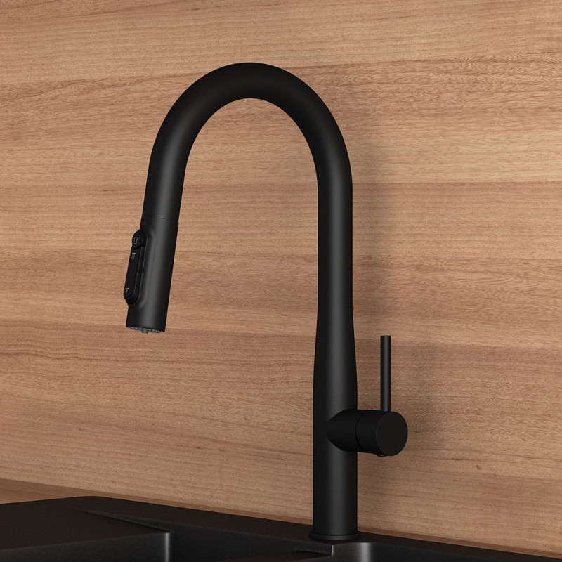 Orabella Pure Whater, Μπαταρία Κουζίνας, Black Matt, 20140