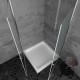 Orabella Door Square/Asymmetrical, Καμπίνα Τετράγωνη/Ασύμμετρη με 2 Ανοιγόμενα Μέρη, Ύψος: 190 cm, 70x70 (67-69.5/67-69.5) cm, Chrome, 30145