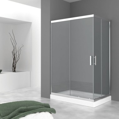 Orabella Stardust Easy Fix 200, Ασύμμετρη Καμπίνα Γωνιακής Εισόδου με 2 Σταθερά και 2 Συρόμενα Μέρη, 70x150 (66.5-69/146,5-149) cm με 68,4 (άνοιγμα πόρτας), Chrome, 30619