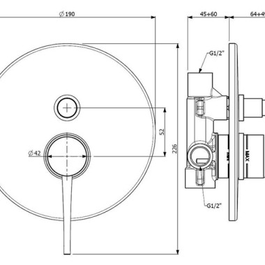 ORABELLA ELEMENT ΜΠΑΤΑΡΙΑ ΕΝΤΟΙΧΙΣΜΟΥ ΛΟΥΤΡΟΥ 2 ΣΗΜΕΙΩΝ