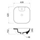 ΝΙΠΤΗΡΑΣ OLYMPIA TREND SQUARE WHITE GLOSSY 