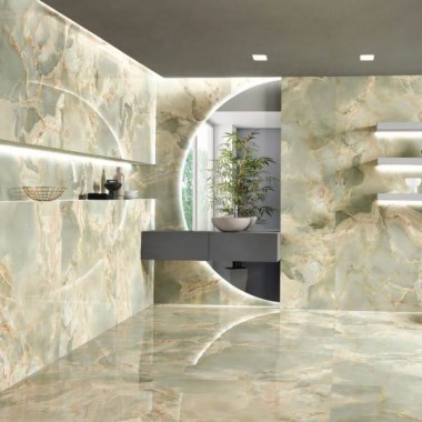 Ceramic tile ONICE REALE SMERALDO 120 x 280 Lappato - Retifficato - 2nd choice