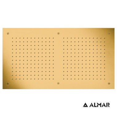 Κεφαλή ALMAR Rectangular Temptation Gold Brushed E044088-211