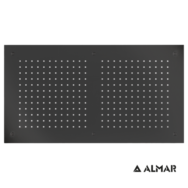 Κεφαλή ALMAR Rectangular Temptation Black Brushed E044088-411