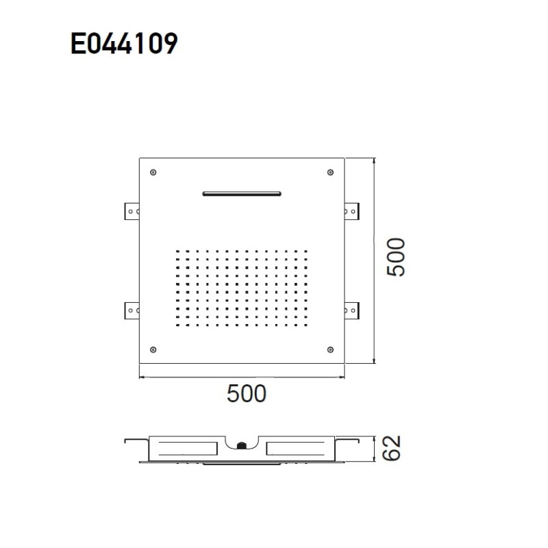 Κεφαλή ALMAR Square Temptation XL Gold Brushed E044109-211