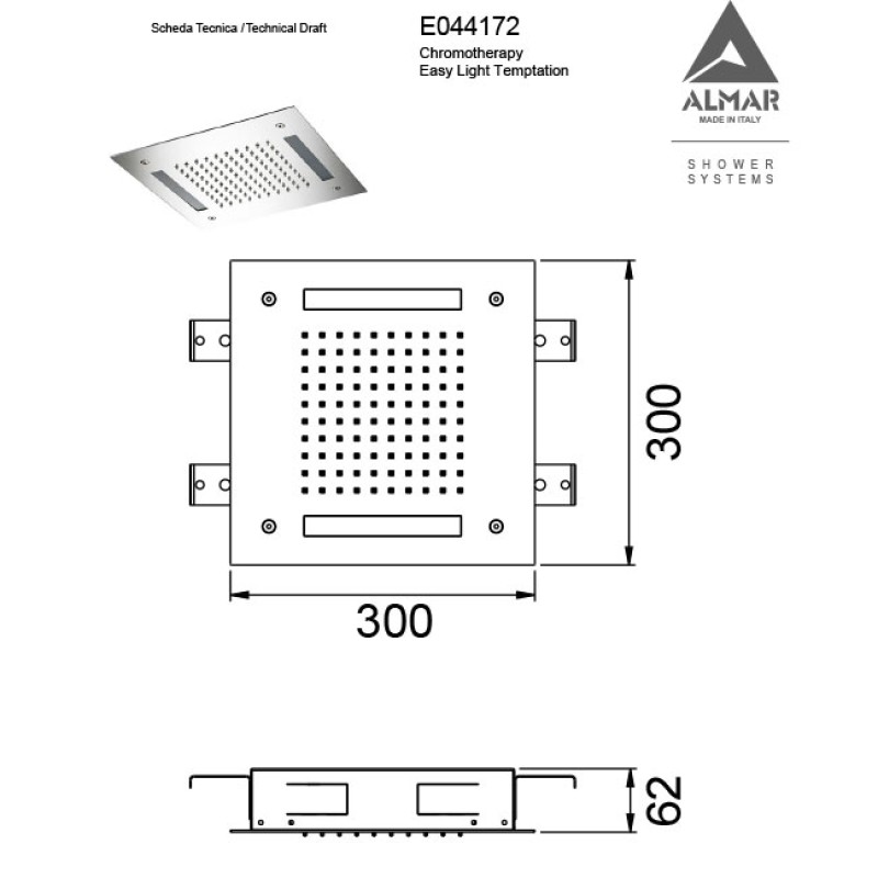 Κεφαλή Χρωματοθεραπείας ALMAR Easy Light Temptation Gold Brushed E044172-211