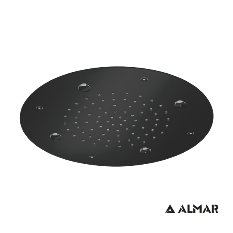 Κεφαλή ALMAR Round Mist Temptation Black Brushed E044219-411