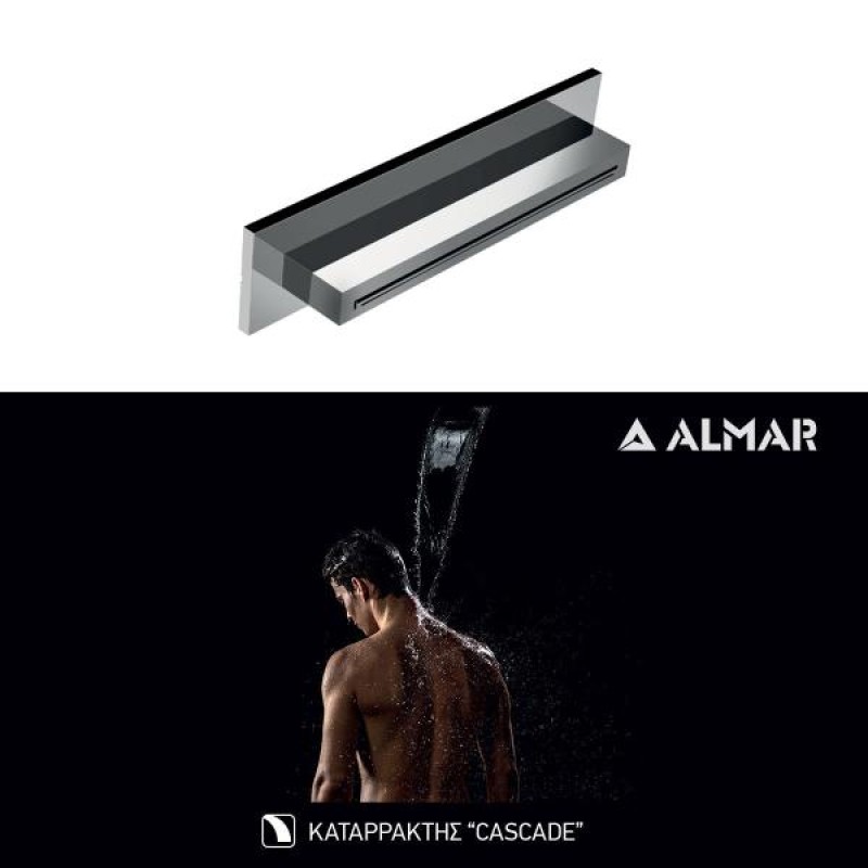 Κεφαλή ALMAR XL Waterfall Shower Head Chrome E044273-100