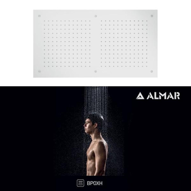 Κεφαλή ALMAR Rectangular Temptation White Matt E044088-300