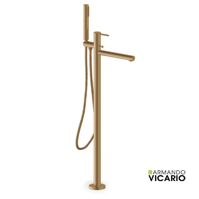 Armando Vicario Cyrcus Μπαταρία Λουτρού Επιδαπέδια 2 Εξόδων Antique Bronze Brushed 700065-221