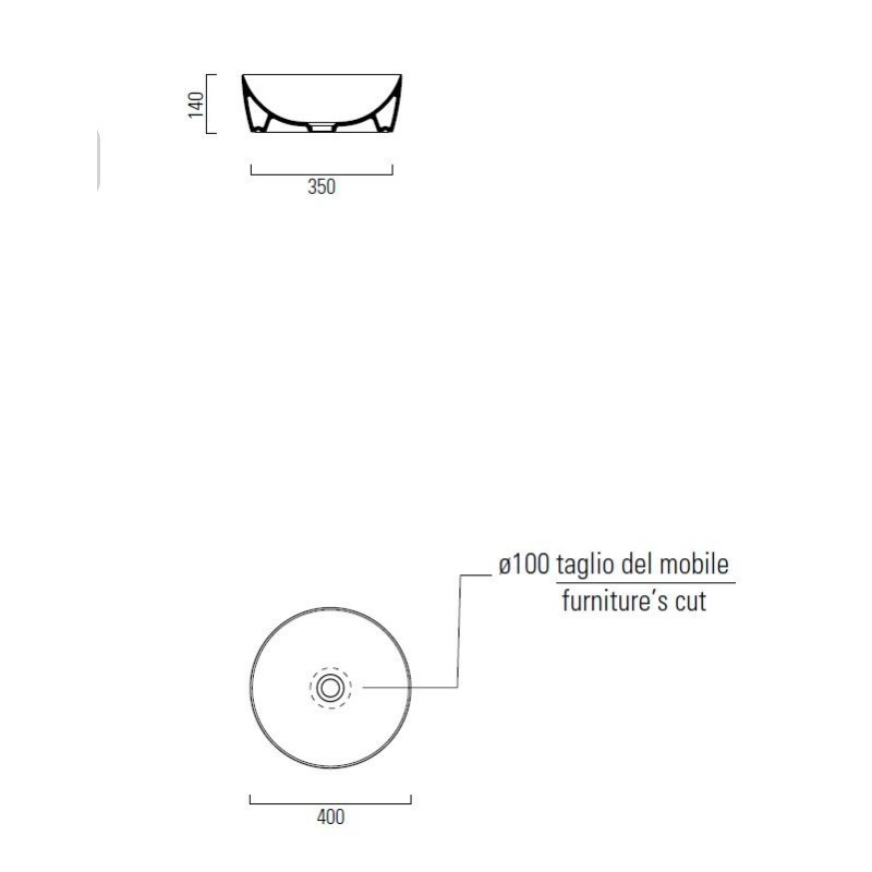 Νιπτήρας GSI SAND 40cm 9039-XXX