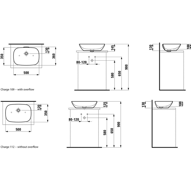 Νιπτήρας LAUFEN INO - H8133010001041