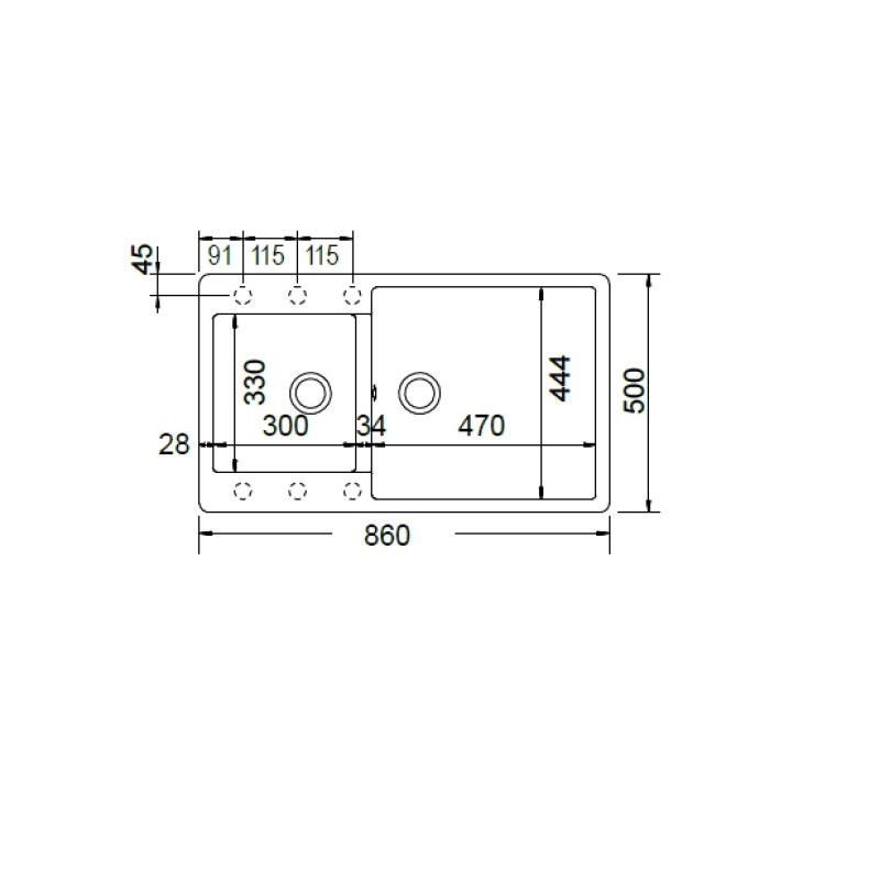 Νεροχύτης Κουζίνας Schock Element  31290-xxx