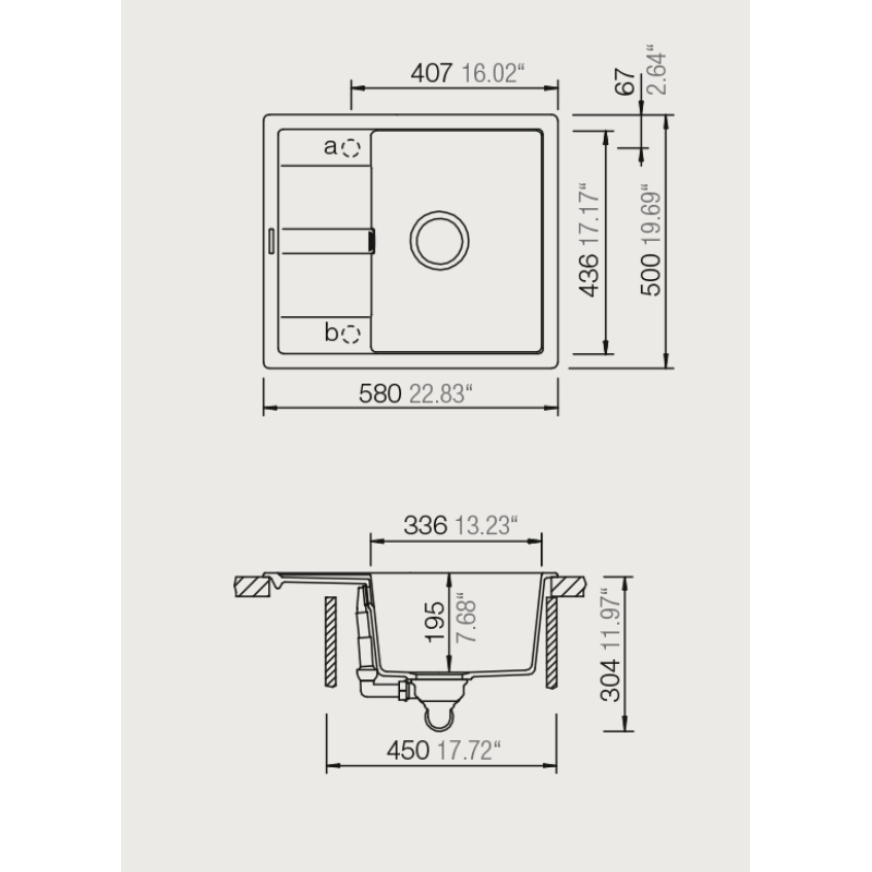 Νεροχύτης Κουζίνας Schock MANHATTAN  30180-xxx