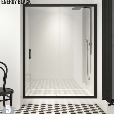 Shower Cabin Orabella Energy Black 6mm 