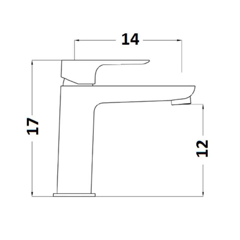 Orabella Step Μπαταρία Νιπτήρα Μπάνιου Chrome 10169