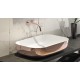 Νιπτήρας Olympia Metamorfosis 42600 White Pink Gold 60 x 42cm 