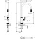 Armando Vicario Urban Μπαταρία Κουζίνας Πάγκου με Ντουζ Inox 400702-110