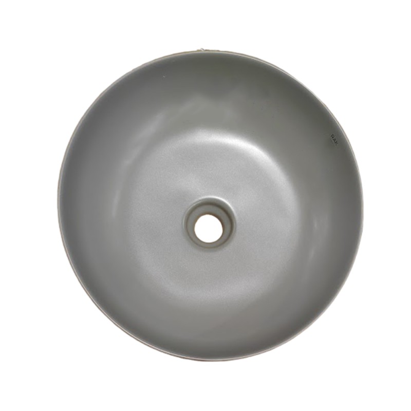 Rak Ceramics Feeling, Επιτραπέζιος Στρογγυλός Νιπτήρας,  42X42 cm, Grey Matt, FEECT4200503A