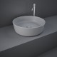 Rak Ceramics Feeling, Επιτραπέζιος Στρογγυλός Νιπτήρας,  42X42 cm, Grey Matt, FEECT4200503A