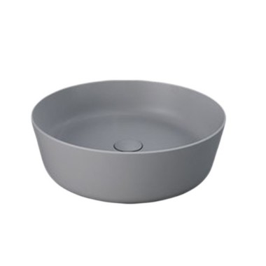 Rak Ceramics Feeling, Επιτραπέζιος Στρογγυλός Νιπτήρας,  42X42 cm, Grey Matt, FEECT4200503A