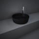 Rak Feeling Round, Επικαθήμενος Νιπτήρας, 42cm, Black Matt, FEECT4200504A