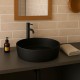 Rak Feeling Round, Επικαθήμενος Νιπτήρας, 42cm, Black Matt, FEECT4200504A