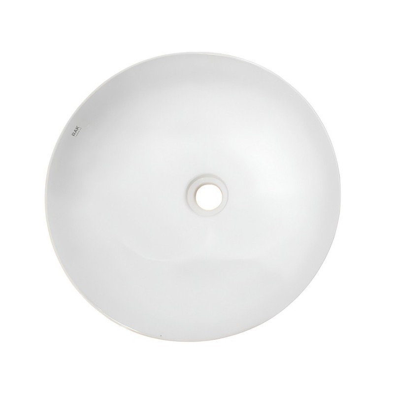 Rak Ceramics Feeling, Επιτραπέζιος Νιπτήρας, White Gloss, Φ42 cm, FEECT4200AWHA