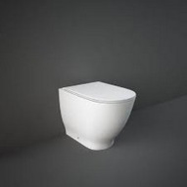 Rak Ceramics Moon, Κρεμαστή Λεκάνη Rimless + Κάλυμα Soft Close, White, HAR19AWHA