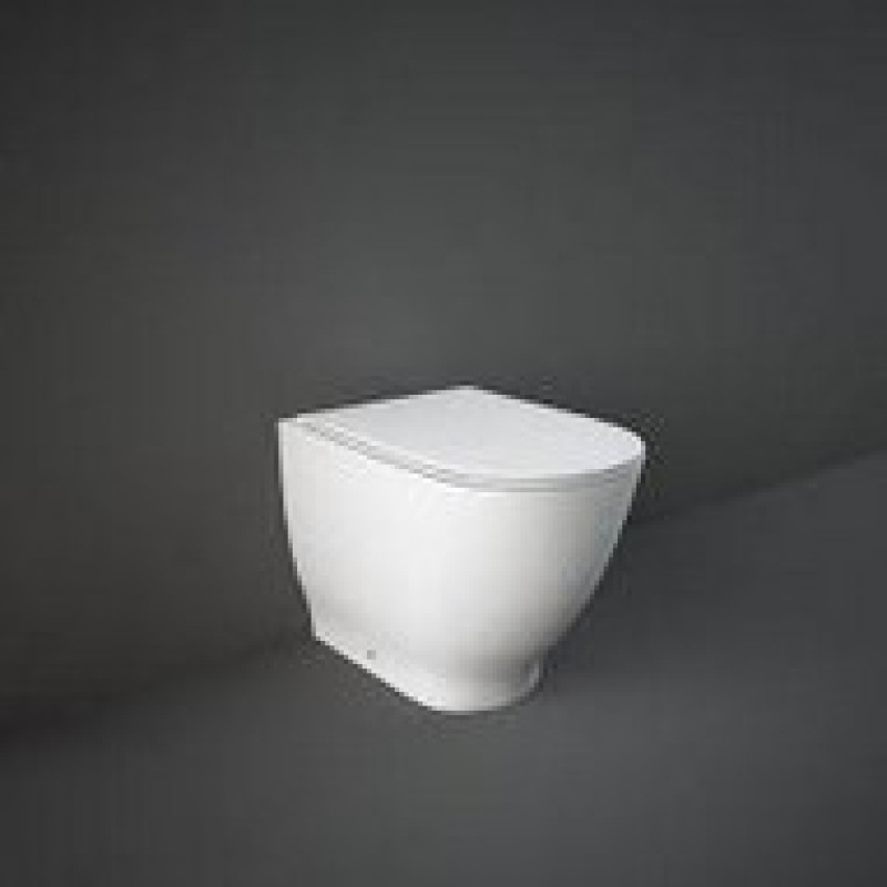 Rak Ceramics Moon, Κρεμαστή Λεκάνη Rimless + Κάλυμα Soft Close, White, HAR19AWHA