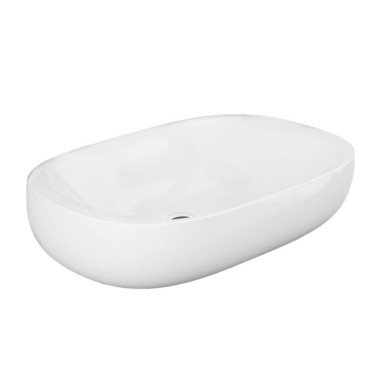 Rak Ceramics Illusion, Επικαθήμενος Νιπτήρας, White Gloss, 60X38 cm, ILLCT6000AWHA