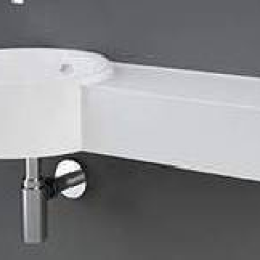 Rak Petit, Κρεμαστός Στρογγυλός Νιπτήρας, 76,5Χ36 cm, Alpine White, PETWB27700AWHA