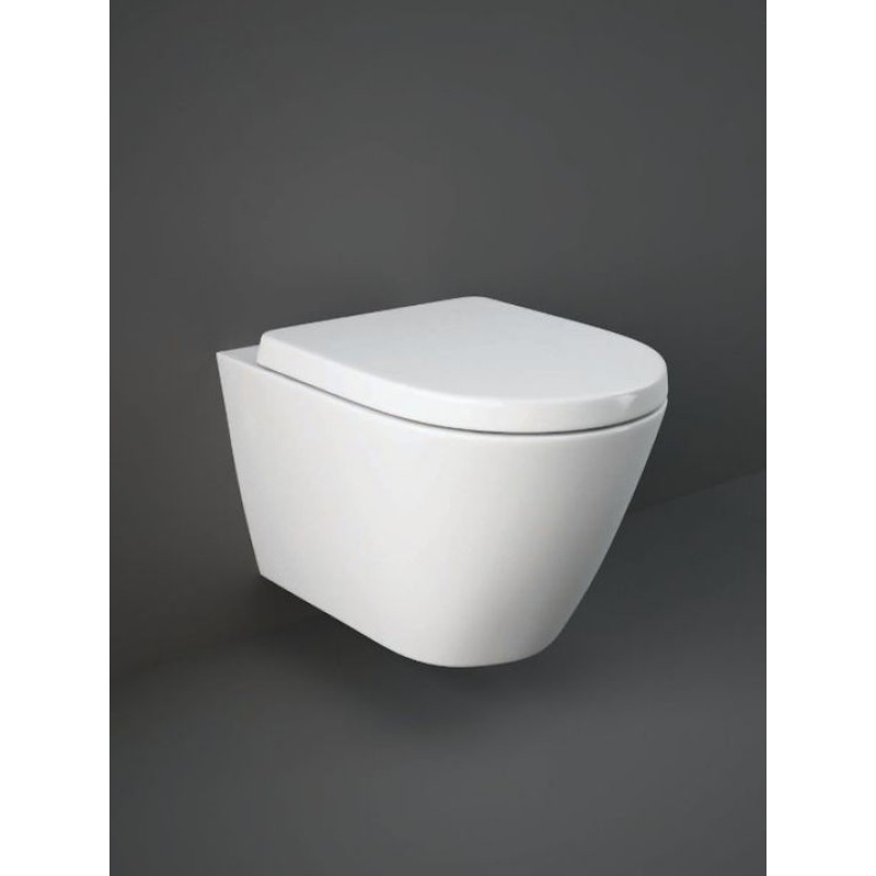 Rak Ceramics Feeling, Kρεμαστή Λεκάνη Rimless + Κάλυμμα Soft Close, White Matt, RST23500A - RST2301500A