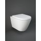 Rak Ceramics Feeling, Kρεμαστή Λεκάνη Rimless + Κάλυμμα Soft Close, White Matt, RST23500A - RST2301500A