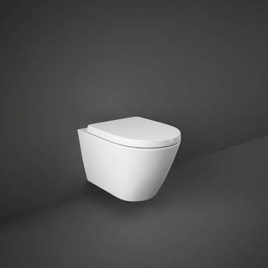 Rak Ceramics Feeling, Kρεμαστή Λεκάνη Rimless + Κάλυμμα Soft Close, White Matt, RST23500A - RST2301500A