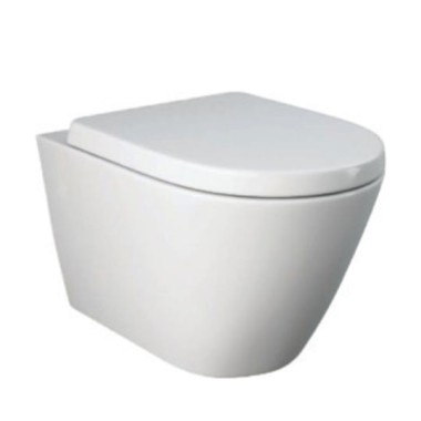 Rak Ceramics Feeling, Kρεμαστή Λεκάνη Rimless + Κάλυμμα Soft Close, White Matt, RST23500A - RST2301500A