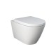 Rak Ceramics Feeling, Kρεμαστή Λεκάνη Rimless + Κάλυμμα Soft Close, White Matt, RST23500A - RST2301500A