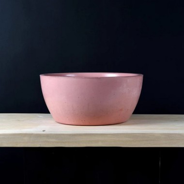 Roberto Tiranti, Τσιμεντένιος Επικαθήμενος Νιπτήρας, Petal Pink, BENEBA / P03