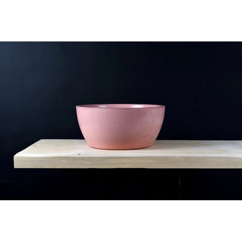 Roberto Tiranti, Τσιμεντένιος Επικαθήμενος Νιπτήρας, Petal Pink, BENEBA / P03