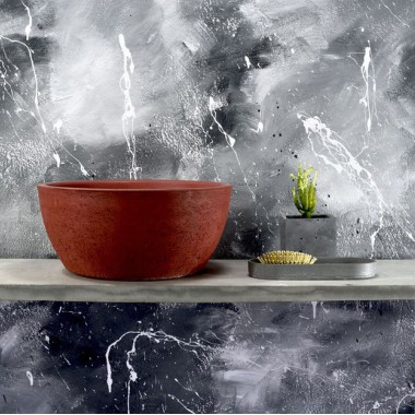 Roberto Tiranti, Τσιμεντένιος Επικαθήμενος Νιπτήρας, Mature Red, BENEBA / R03