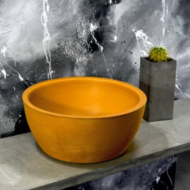 Roberto Tiranti, Τσιμεντένιος Επικαθήμενος Νιπτήρας, Yellow Deep Corn, BENEBA / Y01