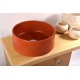 Roberto Tiranto, Τσιμεντένιος Eπικαθήμενος Νιπτήρας, Terracotta Orange, Φ38 cm, Oi / D04
