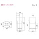 SCARABEO LAILA "S" 45| SHELF ΕΠΙΠΛΟ ΜΕ ΡΑΦΙ ΚΑΙ ΝΙΠΤΗΡΑ MOON (WHITE), ΓΙΑ ΕΠΙΤΟΙΧΗ ΜΠΑΤΑΡΙΑ, 270109-ΝR0P300 + 5503-300