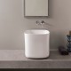SCARABEO LAILA "S" 45| SHELF ΕΠΙΠΛΟ ΜΕ ΡΑΦΙ ΚΑΙ ΝΙΠΤΗΡΑ MOON (WHITE), ΓΙΑ ΕΠΙΤΟΙΧΗ ΜΠΑΤΑΡΙΑ, 270109-ΝR0P300 + 5503-300
