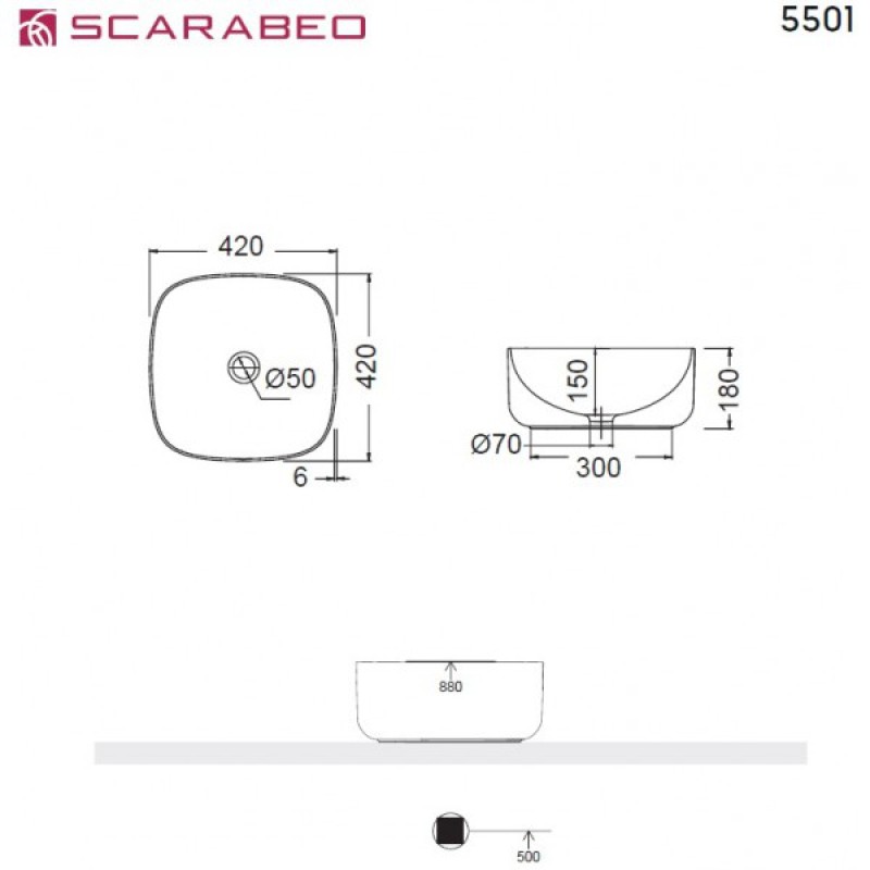 SCARABEO LAILA "T" 45| HI-BOX ΕΠΙΠΛΟ ΜΕ ΣΥΡΤΑΡΙ ROVERE ΚΑΙ ΝΙΠΤΗΡΑ MOON (WHITE), ΓΙΑ ΕΠΙΤΟΙΧΗ ΜΠΑΤΑΡΙΑ, 270211-ΝR0P89 + 5501-300
