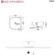 SCARABEO LAILA "T" 45| HI-BOX ΕΠΙΠΛΟ ΜΕ ΣΥΡΤΑΡΙ ROVERE ΚΑΙ ΝΙΠΤΗΡΑ MOON (WHITE), ΓΙΑ ΕΠΙΤΟΙΧΗ ΜΠΑΤΑΡΙΑ, 270211-ΝR0P89 + 5501-300