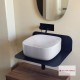 SCARABEO LAILA "T" 45| HI-BOX ΕΠΙΠΛΟ ΜΕ ΣΥΡΤΑΡΙ ROVERE ΚΑΙ ΝΙΠΤΗΡΑ MOON (WHITE), ΓΙΑ ΕΠΙΤΟΙΧΗ ΜΠΑΤΑΡΙΑ, 270211-ΝR0P89 + 5501-300