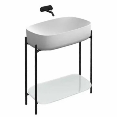 SCARABEO LAILA 75 / HI-BOX, ΕΠΙΠΛΟ ΜΕ ΣΥΡΤΑΡΙ ROVERE ΚΑΙ ΝΙΠΤΗΡΑ MOON (WHITE), ΓΙΑ ΕΠΙΤΟΙΧΗ ΜΠΑΤΑΡΙΑ, 270312-ΝR0P89 + 5502-300 