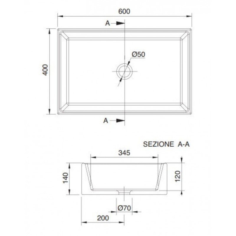 SCARABEO TEOREMA ΕΠΙΔΑΠΕΔΙΟΣ ΝΙΠΤΗΡΑΣ, PEARL, 60x40 CM, WHITE MATT (ΛΕΥΚΟ ΜΑΤ), 5101-301